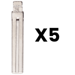 Xhorse Keydiy Key Blade Volvo Ne66 (#24) Pack Of 5