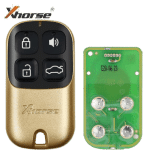 Xhorse Universal Wire Remote Key 4 Buttons Golden Style XKXH02EN