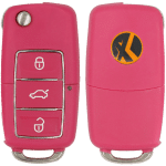 Xhorse Volkswagen Type 3 Button Wired Universal Remote Flip Key Pn XKB502EN