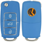 Xhorse Volkswagen Type 3 Button Wired Universal Remote Flip Key Pn XKB503EN