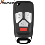 Xhorse Vvdi Audi Style Universal Remote Flip Key 4 Button Wired Pn XKAU02EN