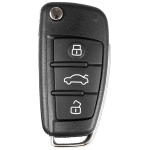 Xhorse Vvdi Audi Type Universal Remote Flip Key 3 Button Wired Pn XKA600EN