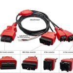 12+8 Cable Adapter for Chrysler, Security Bypass OBD2 SGW Adaptor for FCA 12 8 Connector, Compatible with IK618/D7/D7S/D7W/D8/D8S/D8BT/D8W/D9/D9S/D9 PRO/D9S PRO/X100 PAD3 Diagnostic Scan Tools