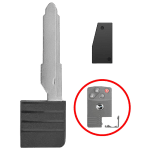 2006-2010 Mazda Emergency Key MZ27 Part Number D4Y1-76-2GXA With Chip (AFTERMARKET)