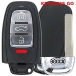 Audi 4 Button Smart Key Fcc IYZFBSB802 Pn 8KO-959-754-F With Comfort Access (OEM)