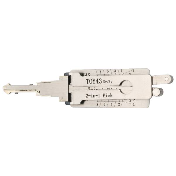 Lishi TOY43 Toyota 8 Cut 2 in 1 Pick & Decoder DR & BT Anti Glare