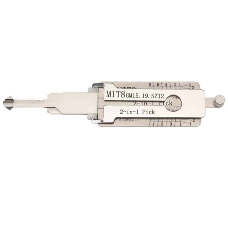 Lishi MIT8 GM15 M19 SZ12 2 In 1 Decoder And Pick For Mitsubishi