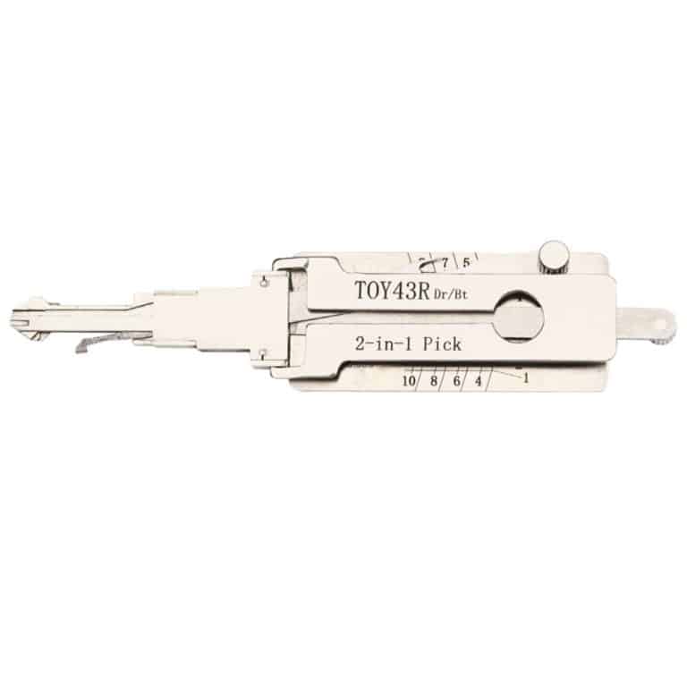 Lishi TOY43R B108 B110 10 Cut 2 In 1 Door Trunk Anti Glare