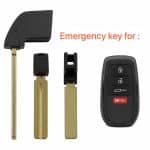 EMERGENCY KEY FOR TOYOTA NEW VERSION / PN 69515-33120/AFTERMARKET/XHORSE